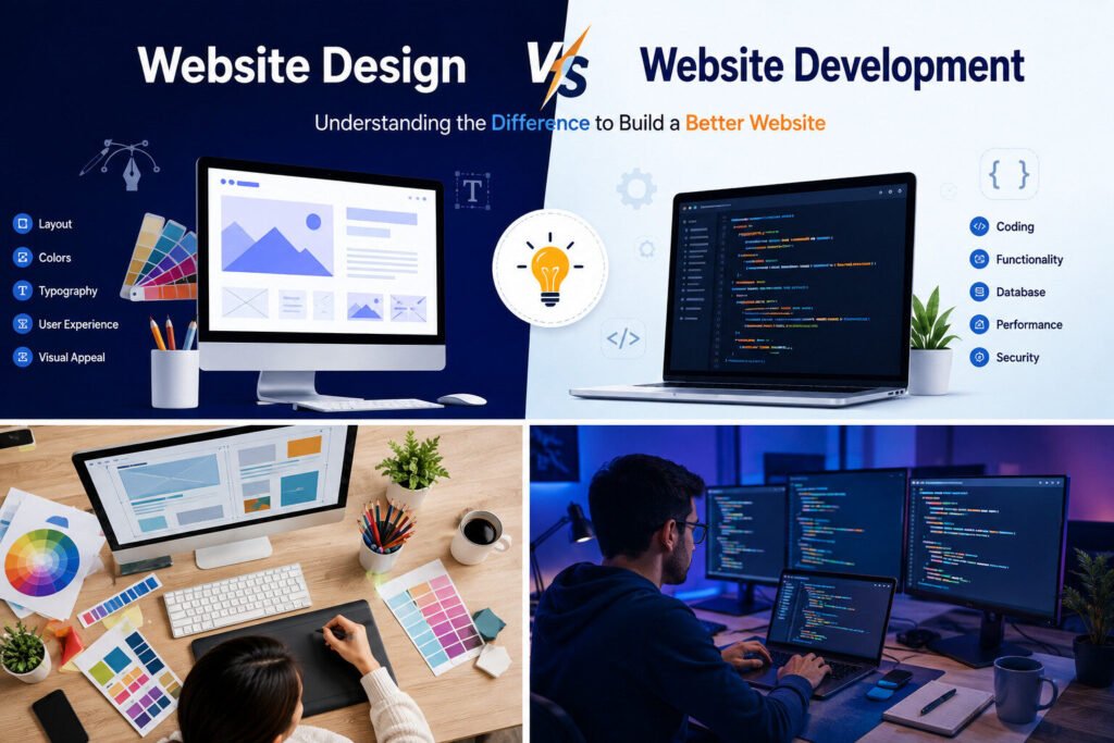 Website Design vs Website Development: What's the Difference?
