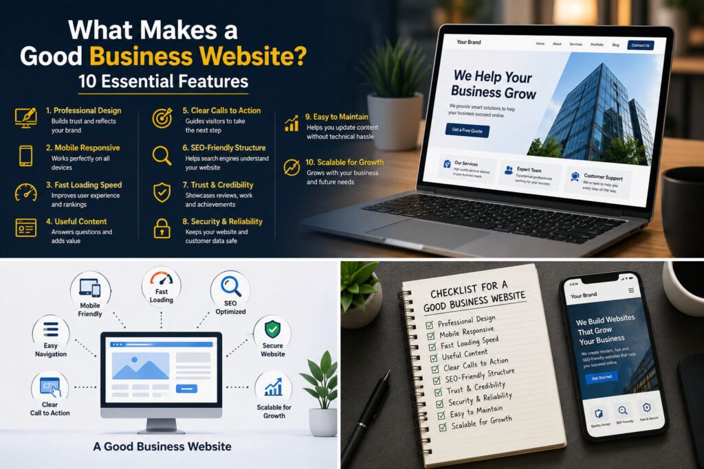 What Makes a Good Business Website? 10 Essential Features