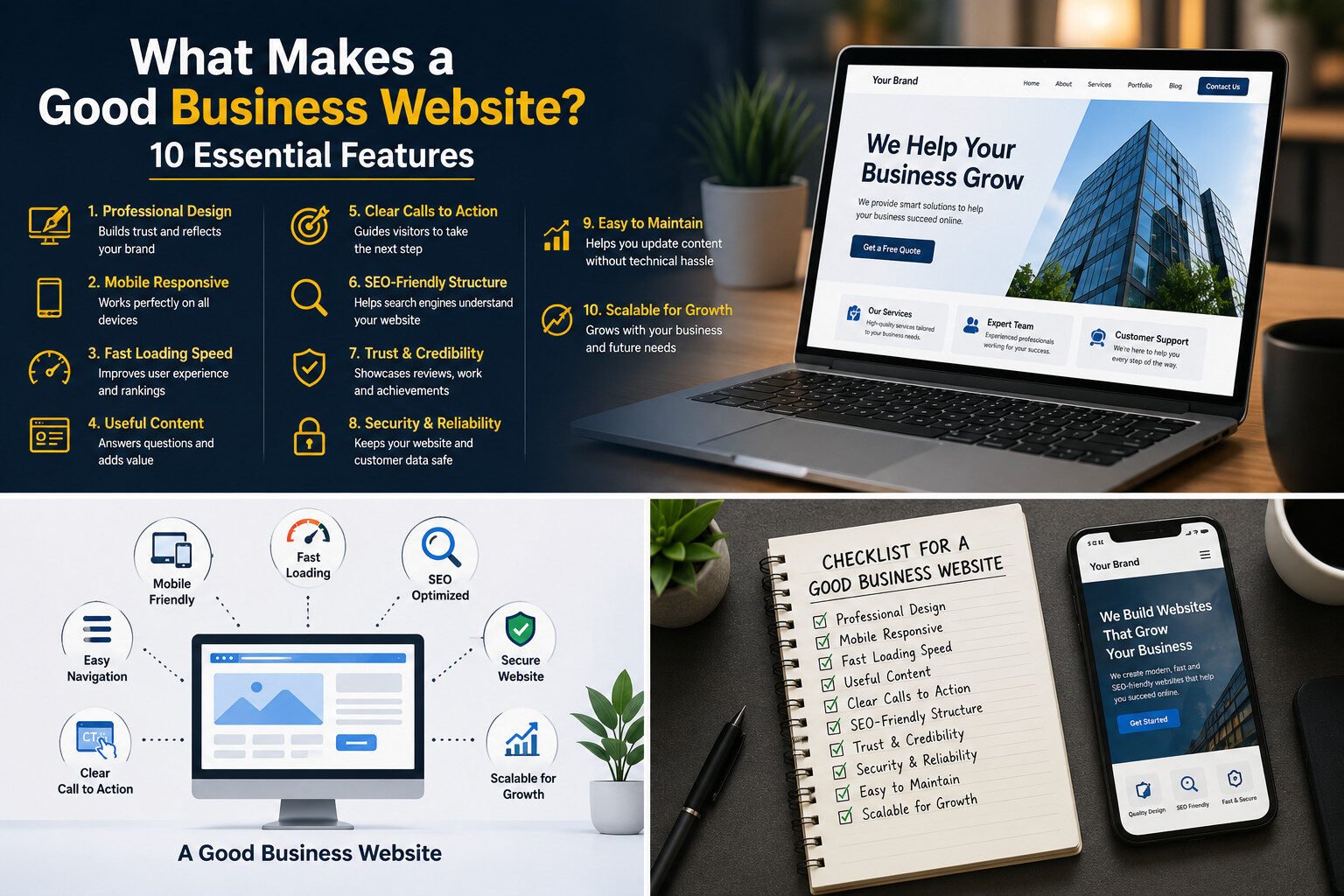 What Makes a Good Business Website? 10 Essential Features